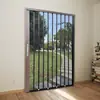 Puerta de Pantalla Plegable con Malla de Diamante, Antirrobo, Anti-Ratón, División de Aleación de Aluminio, Puerta de Pantalla Deslizante Invisible, Ventana de Pantalla de Acero Retráctil a Prueba de Mosquitos