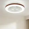 Luz de Ventilador de Techo para Dormitorio, Luz para Sala de Estar y Comedor, Luz de Ventilador de Techo Silencioso Invisible Integrada, Luminaria LED de Iluminación Ultradelgada