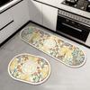 Alfombrillas de Cocina de Lujo Ligero de Barro Diatómico, Alfombrillas Absorbentes de Aceite y Resistentes a Manchas, Set de Alfombrillas Largas Resistentes a Manchas y Fáciles de Limpiar para Cocina y Alfombrillas