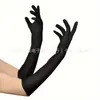 Guantes Largos Ceremoniales Elásticos de Spandex de 45 cm, Estilo Gatsby para Banquetes y Actuaciones en Escenario, Disponibles en Múltiples Colores, Directo del Fabricante