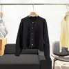 Cárdigan de punto holgado recto largo de manga larga con botones y cuello redondo de estilo minimalista, chaqueta suéter simple casual de color liso para ir al trabajo