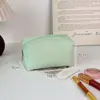 Bolsa de Maquillaje Bordada de Gasa de Gran Capacidad a Rayas Bolsa Portátil para Maquillaje de Salida Bolsa de Artículos de Tocador de Viaje