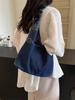 Bolso de Hombro de Mezclilla para Mujer Nicho Artístico Gran Capacidad Bolsa de Compras Bolso Tote para Estudiantes Universitarios Bolsa de Lona Artística Moderna