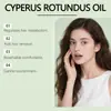 Aceite Esencial de Juncia Cyperus OCEAURA - Aceite Refrescante y Suavizante para el Cuidado de la Piel del Cuerpo para Depilación Diaria