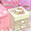 Dibujo Animado Lindo Kloomi Caja Pequeña Cajón Mini Caja de Almacenamiento Linda Ins Doble Capa Tres KT Joyería Joyería