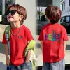 Camiseta Elegante de Manga Corta para Niños, Estudiantes y Niños Pequeños, Nueva Camiseta de Algodón Puro 2026, Fresca para el Verano para Niños Mayores