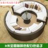 Combinación de sofá redondo de ratán para exteriores, jardín, patio, semicírculo, silla de ratán, sofá para exteriores, hotel, sofá curvo para sala de estar