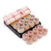 Caja de regalo palisandro ajedrez chino madera maciza gama alta grande rojo Palisandro traje de ajedrez para mediana edad y ancianos tablero de cuero portátil