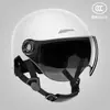 Casco eléctrico para coche certificado 3c para hombre y mujer, motocicleta, verano, coche a batería, medio casco para montar, casco universal para cuatro estaciones