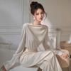 Traje Beige de Calle de Moda 2026 para Mujer, Conjunto Elegante de Dos Piezas con Pantalones de Diseñador de Nicho de Alta Gama para Socialité