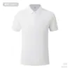Novas Camisas Polo Lisas de Verão para Homens e Mulheres, Uniformes de Trabalho, Uniformes de Equipe, Absorventes de Suor, Respiráveis, de Manga Curta, com Impressão de Logotipo Personalizado
