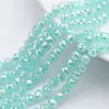 Contas de Bola de Flor Transfronteiriças 8mm Jade de Porcelana Gelatinosa Cor AB Cristal Redondo Multifacetado Contas Soltas DIY Colar Acessórios de Joias com Contas