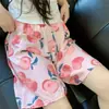 Pantalones de Cinco Puntos de Algodón y Seda, Estilo Delgado de Verano, Adecuados para Usar en Casa y al Aire Libre, Pantalones Casuales, Shorts de Playa que No se Desvanecen, Shorts Casuales para Mujer de Algodón y Seda
