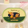 Alfombrilla de Piso de Tierra de Diatomeas de Dibujos Animados, Alfombrilla Absorbente de Agua Antideslizante para Baño, Alfombrilla Decorativa Linda para la Entrada del Baño, Disponible para Dropshipping