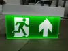 Luz indicadora de señal de escape de apagón empotrada personalizada, luz indicadora de salida, luz de escape de seguridad para evacuación por incendio