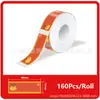 Adesivos de impressão de ciclo térmico de feriado adequados para papel de etiqueta térmica de Natal Phomemo D30/D35 12x40mm