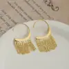 Suministro transfronterizo deseo aretes de temperamento más vendidos de Amazon para mujer Aguja de plata S925 Joyería para orejas con borlas de alto sentido al por mayor