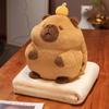 Lindo Capibara Almohada Manta Tres en Uno Capibara Peluche Niñas Dormir Calentador de Manos Almohada Edredón de Aire Acondicionado Venta al por Mayor