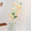 Flores Artificiais de Lírio-do-Vale Transfronteiriças para Casamento Decoração de Interior, Arranjo de Flores para Corredor, Flores Artificiais, Campânula Francesa, Flores de Orquídea Borboleta