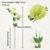 Ramo de Lisianthus Artificial Transfronterizo para Decoración de Sala de Estar en Casa, Arte Floral, Arreglo para Mesa de Comedor, Ramo de Boda, Adornos Decorativos Suaves