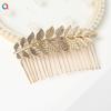 Qiyue Transfronterizo Nuevo Clip para el Cabello de Hoja de Aleación Clip de Resorte Barroco Moneda de Oro Retrato Diadema Accesorios para el Cabello