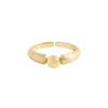 928 K-Style Ins Nicho Accesible Diseño de Lujo Versátil Plata Brillante Cepillada Anillo Abierto Plata de Ley S925 Femenina Textura