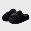 Pantuflas Peludas de Otoño e Invierno para Mujer 2025 Nuevas para el Hogar Antideslizantes de Suela Alta Ponibles Soporte de Arco Algodón Cálido