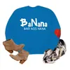 Banana bad ass nana Amazon eBay sitio independiente de moda versátil sudadera de mujer con mangas de corazón