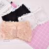 Encaje Sexy Top de Tubo Ropa Interior para Mujer Anti-Luz Reunido Base Envoltura de Pecho para Niña Tirante Invisible
