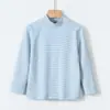 Camiseta térmica de cuello medio para niños Nubi House, camisa de otoño para niñas de cuello semi-alto, camiseta de manga larga para niños