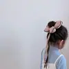 Flor de Cinta a Cuadros Vintage Anillo para el Pelo de Intestino Grande Bola Cuerda para el Pelo Cuerda para el Pelo Banda Elástica