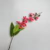 Ramo de flores de jazmín de seda simulado, flor de begonia de seda de alta calidad, flor artificial de lujo de una sola luz para decoración de paisajismo interior del hogar