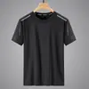 2026 Verano Nuevo Malla de Alta Calidad Seda de Hielo Delgado Manga Corta Talla Grande Deportiva Secado Rápido Camiseta Cuello Redondo Camiseta para Hombre
