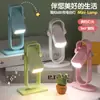 Luminária de mesa quadrada simples criativa para quarto de dormir, luminária de parede lateral de cama, personalizada para quarto de criança, luz de preenchimento, decoração LED, escrita, dormitório