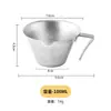Taza de Extracción de Café de Acero Inoxidable 304 Equipo para Cafetería Taza de Espresso Taza Medidora con Báscula Taza Medidora de Onzas Líquidas