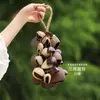 Sino Pendente Natural Feito à Mão com Casca de Fruta Som de Sementes Cura Sonora Sino de Mão Pingente de Bolsa de Frutas Realizadora de Desejos Presente de Yunnan