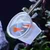 Rede de peixe pequena tridimensional 3D, rede de captura retrátil de aço inoxidável para aquário, rede de peixe espessa para capturar peixes ornamentais