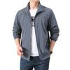 Ropa de protección solar para hombre, abrigo de verano, fino, ligero, transpirable, antiultravioleta, para pesca, seda helada.