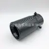 Garganta de Escape Modificada para Coche de Tubo Único Garganta de Escape Engrosada Universal de 70 mm Silenciador de Tubo de Escape de Acero Inoxidable