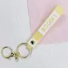 Popular Versátil Cordón de Cuero Labubu Colgante de Cordón de Cuero Color Caramelo Degradado Colgante de Bolsa de Pegamento Suave de PVC