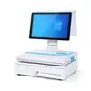 Supermercado Tienda de Conveniencia Doble Pantalla Caja Registradora Tipo Teclado Terminal de Caja Registradora Equipo de Exportación de Comercio Exterior Máquina Pos Pantalla Táctil