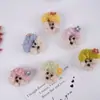 Clip de lana lindo para el cabello DIY clip lateral de dibujos animados clip para el cabello tocado oso broche de felpa accesorios de muñeca animal