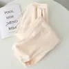 Toma real de pantalones de chándal cálidos y suaves con forro polar y puños elásticos - pantalones deportivos y casuales para mujer de otoño e invierno con forro polar y engrosados