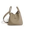 Bolso Cesta de Cuero de Vaca de Primera Capa para Mujer, Nuevo Estilo 2026, Bolso Cubo de Cuero Genuino, Bolso de Hombro Cruzado para Mujer