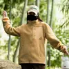 Jaqueta de Lã Masculina Outono e Inverno Marca da Moda Masculina Outdoor Casual Forrada de Lã Quente Casal Algodão Agasalho Jaqueta Masculina Top