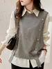 Chaleco de Punto Sin Mangas Estilo Coreano 2024 para Mujer Otoño e Invierno Nuevo Delgado mm Tejido de Punto Holgado Moda Chaleco Chaleco Top