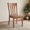 Silla de comedor de madera maciza para uso doméstico, diseño moderno simple, estilo chino, adecuada para mesas de comedor de hotel y restaurante, con respaldo y base de madera