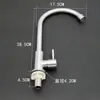 @Grifo Cocina Acero Inoxidable 304 Monomando Frío Fregadero Lavabo Piscina Lavado Grifo Monomando Frío Giratorio