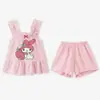 Pijamas y Ropa de Casa Estilo Nuevo para Niñas 2026, Lindo Conjunto de Dos Piezas de Chaleco de Dibujos Animados a la Moda para Niños Pequeños y Niñas Jóvenes