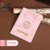 Etiqueta de equipaje transfronteriza en stock, tarjetero para pasaporte, traje estilo INS marmoleado, funda protectora para pasaporte de PU, bolsa para pasaporte y certificado